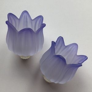 PartyLite Retired Purple Tulip Peglites Mini-Globes P7118